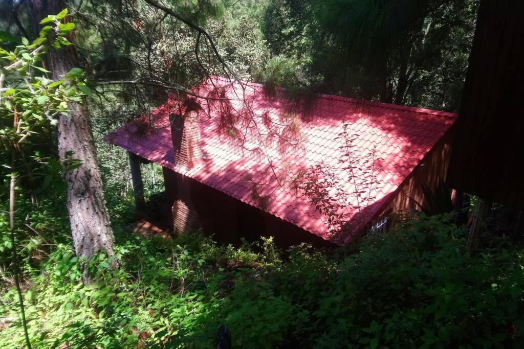 Cabana Con Banera Y Chimeneas En Puesta De Sol El Pacifico Bagian luar foto