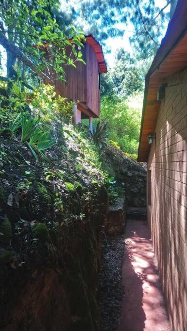 Cabana Con Banera Y Chimeneas En Puesta De Sol El Pacifico Bagian luar foto